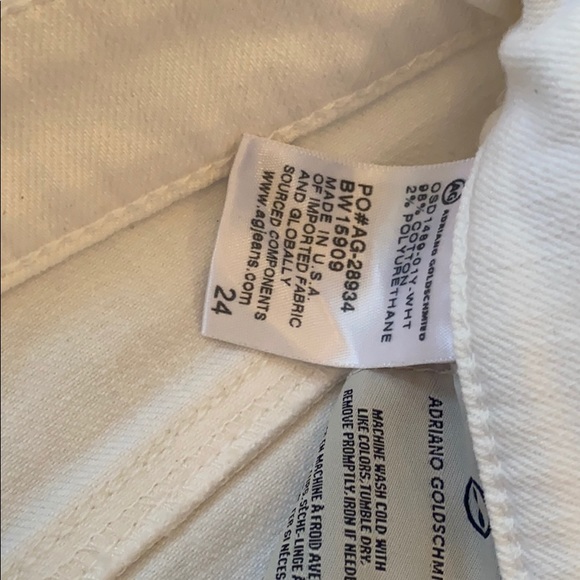 AG Adriano Goldschmeid The Hailey White Jean Short - Picture 11 of 14